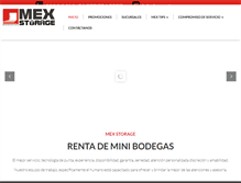 Tablet Screenshot of mexstorage.com.mx